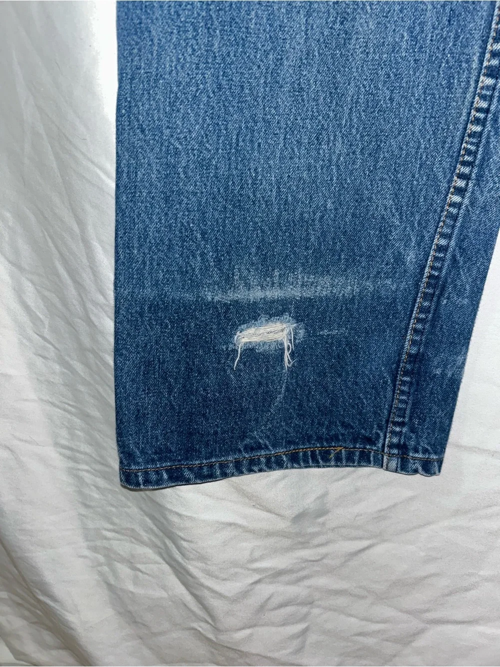 Vtg 1988 Levi's 517 Orange Tab Jeans Made in USA Bootcut Heavyweight Denim 39x31